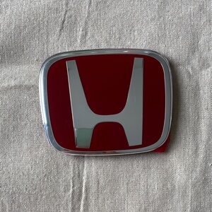 Honda Civic Red Front Emblem Badge 114x91mm, fits EXS/Si/LX 2006-2015